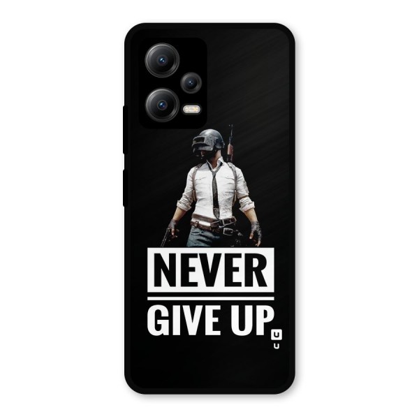 Never Giveup Metal Back Case for Poco X5