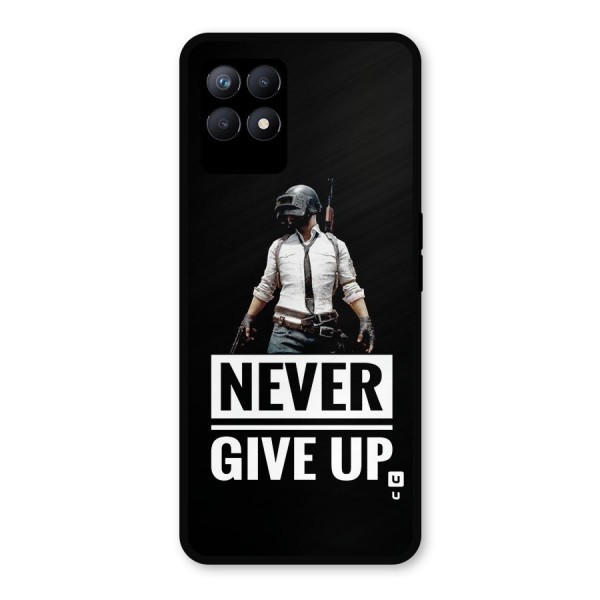 Never Giveup Metal Back Case for Realme 8i