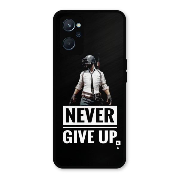 Never Giveup Metal Back Case for Realme 9i