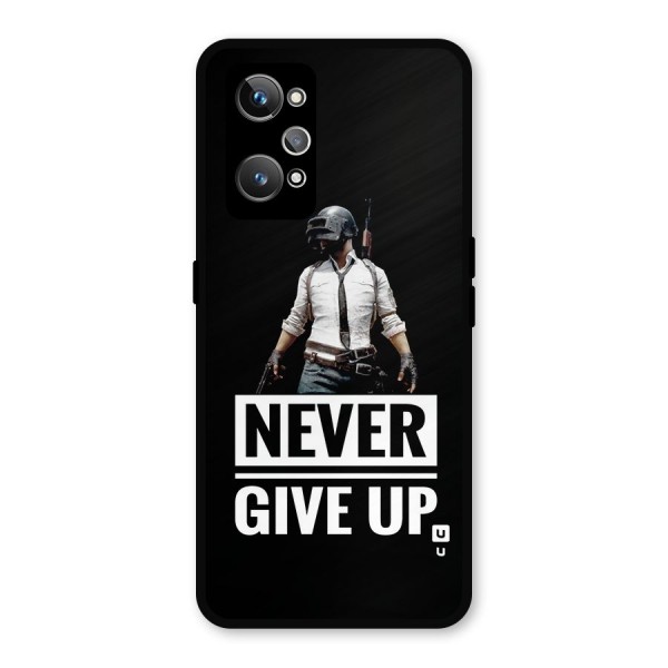 Never Giveup Metal Back Case for Realme GT 2