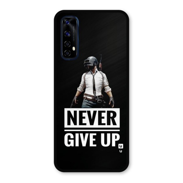 Never Giveup Metal Back Case for Realme Narzo 20 Pro