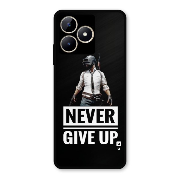 Never Giveup Metal Back Case for Realme Narzo N53