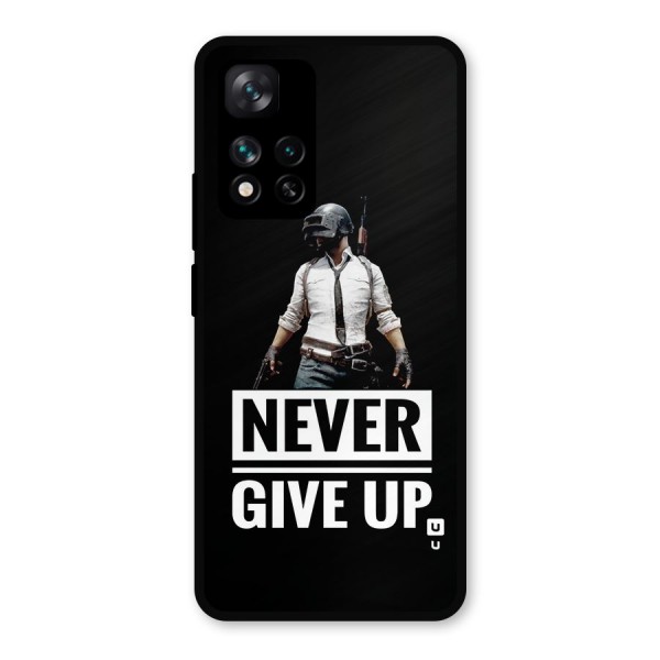 Never Giveup Metal Back Case for Xiaomi 11i 5G