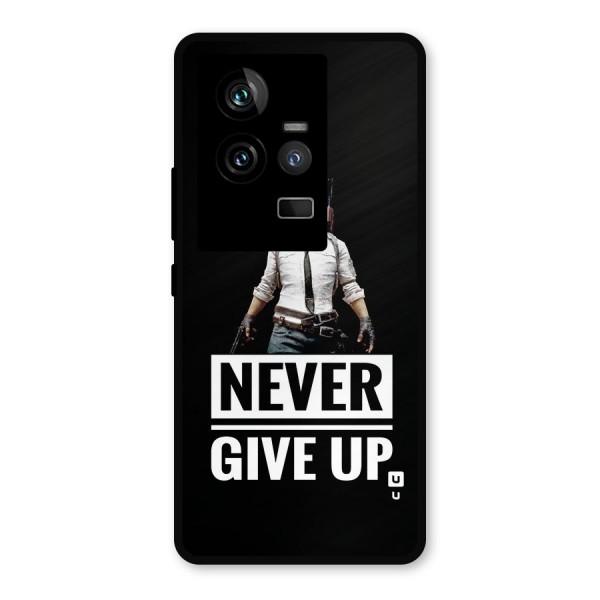 Never Giveup Metal Back Case for iQOO 11 5G