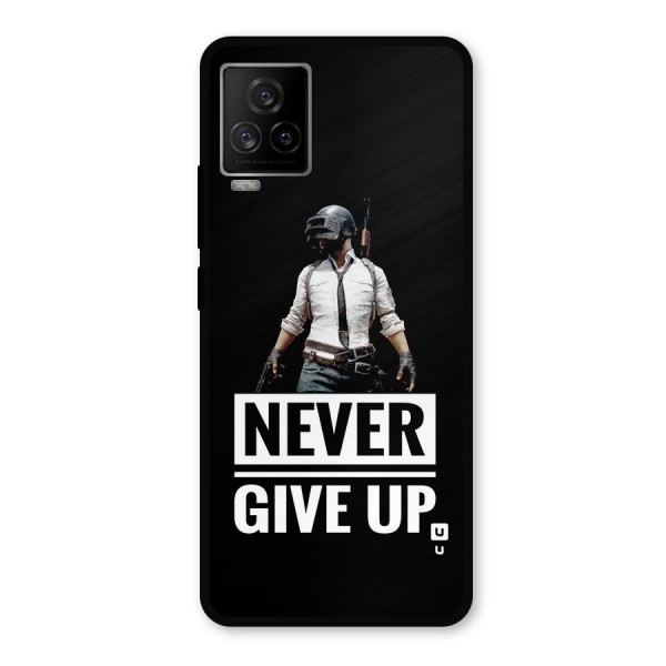 Never Giveup Metal Back Case for iQOO 7 Legend 5G