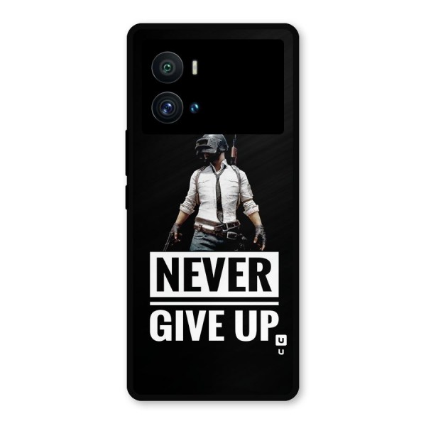 Never Giveup Metal Back Case for iQOO 9 Pro