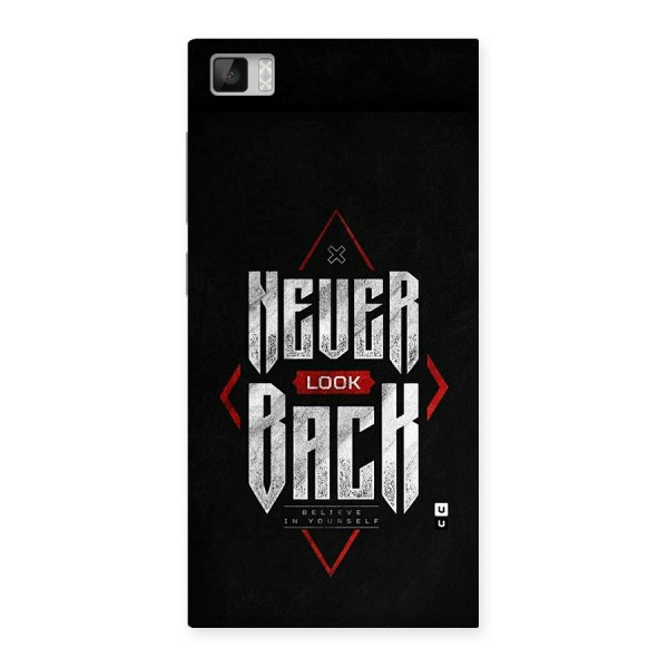 Never Look Back Diamond Back Case for Mi3