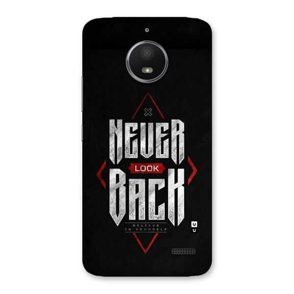 Never Look Back Diamond Back Case for Moto E4