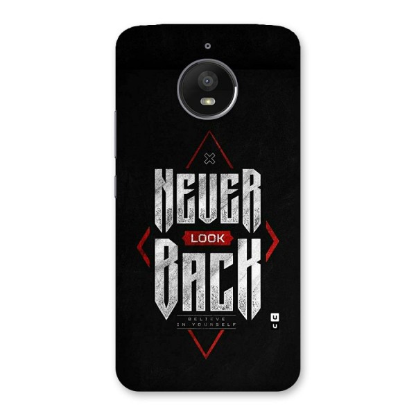 Never Look Back Diamond Back Case for Moto E4 Plus