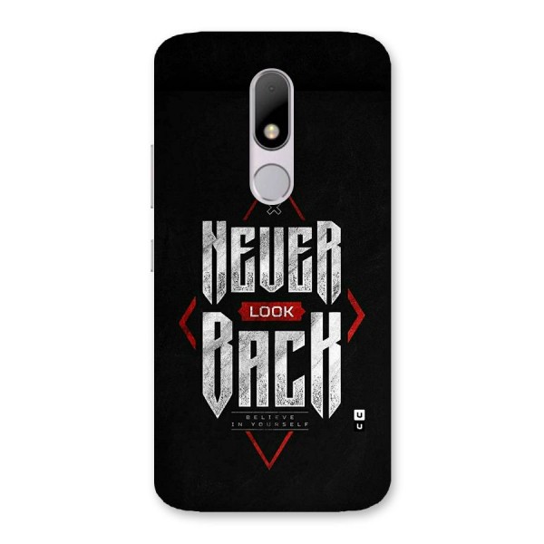 Never Look Back Diamond Back Case for Moto M