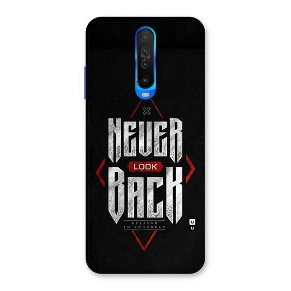 Never Look Back Diamond Back Case for Poco X2