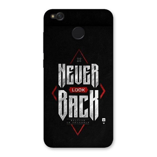 Never Look Back Diamond Back Case for Redmi 4