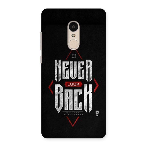 Never Look Back Diamond Back Case for Redmi Note 4