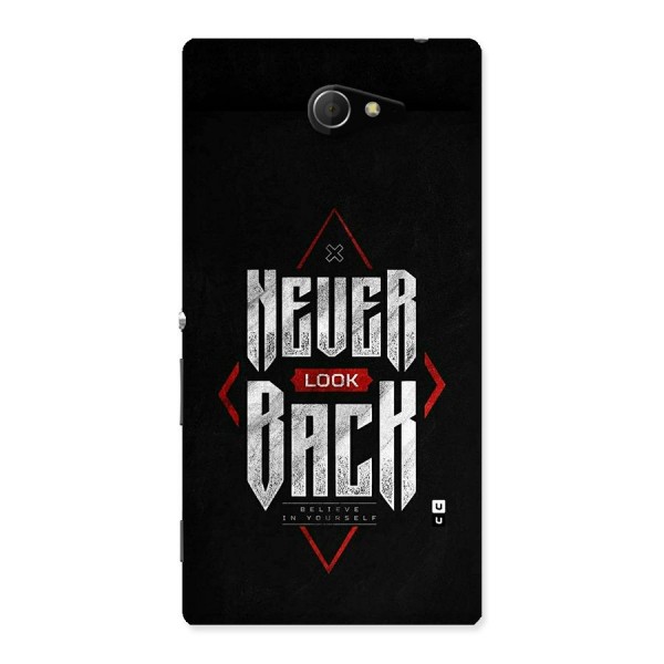 Never Look Back Diamond Back Case for Xperia M2