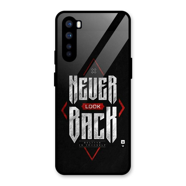 Never Look Back Diamond Glass Back Case for OnePlus Nord