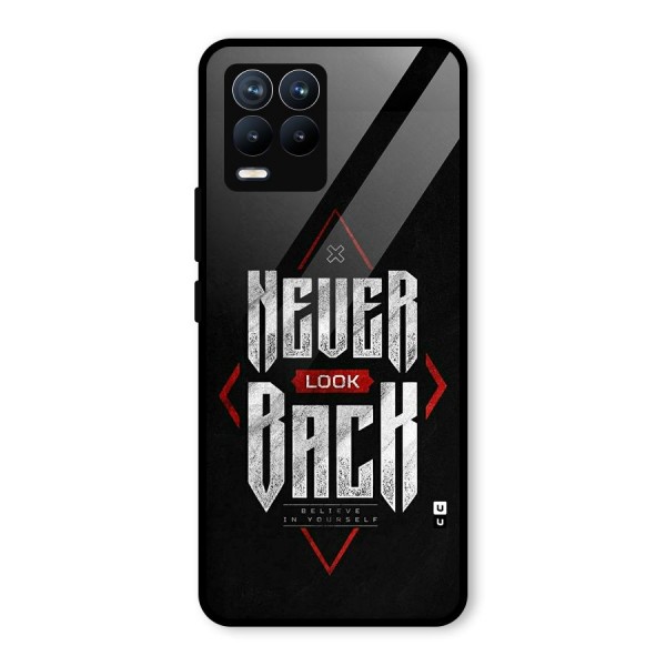 Never Look Back Diamond Glass Back Case for Realme 8