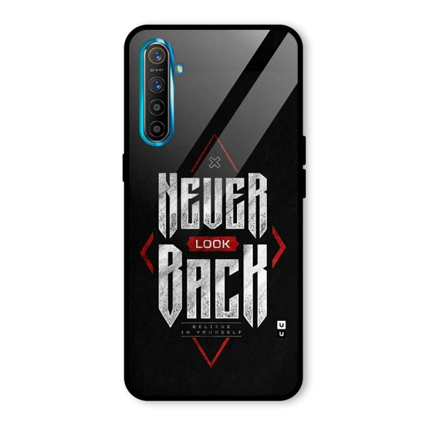 Never Look Back Diamond Glass Back Case for Realme X2