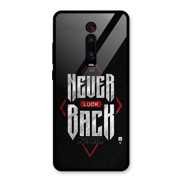 Never Look Back Diamond Glass Back Case for Redmi K20