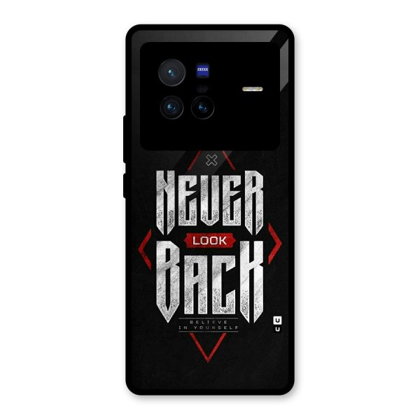 Never Look Back Diamond Glass Back Case for Vivo X80