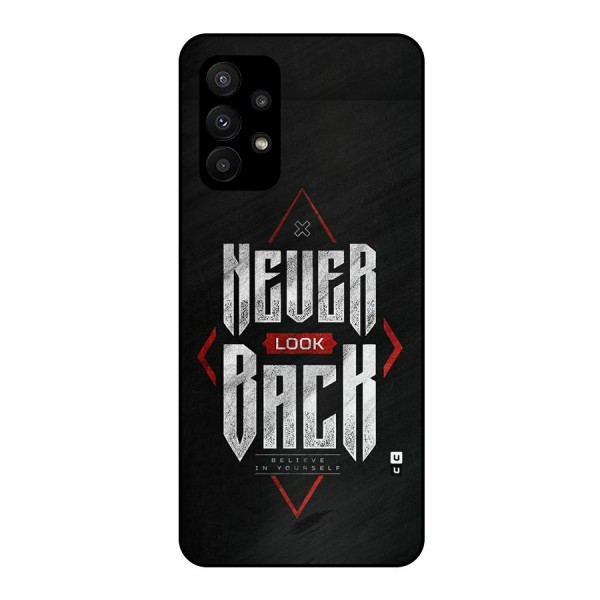 Never Look Back Diamond Metal Back Case for Galaxy A23