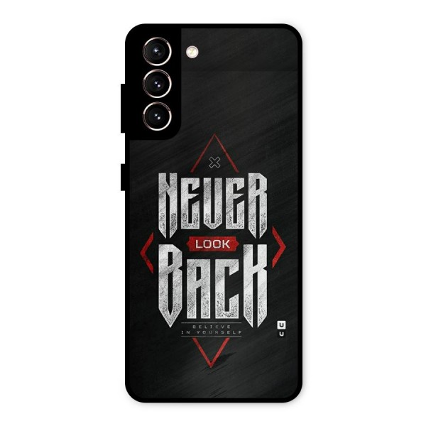 Never Look Back Diamond Metal Back Case for Galaxy S21 5G
