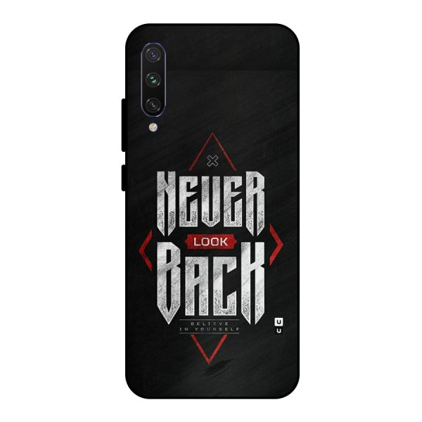 Never Look Back Diamond Metal Back Case for Mi A3