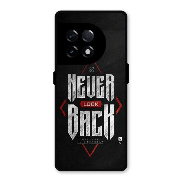 Never Look Back Diamond Metal Back Case for OnePlus 11R