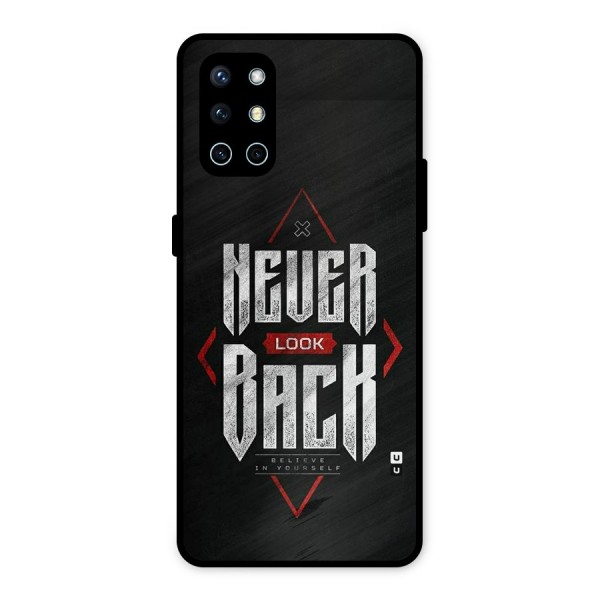 Never Look Back Diamond Metal Back Case for OnePlus 9R