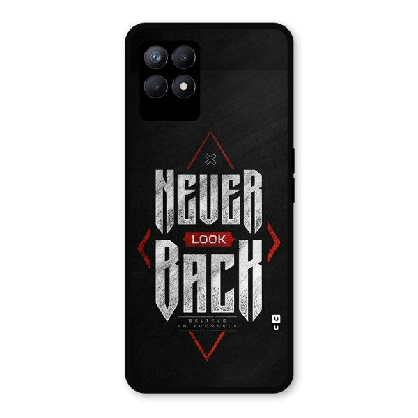 Never Look Back Diamond Metal Back Case for Realme 8i