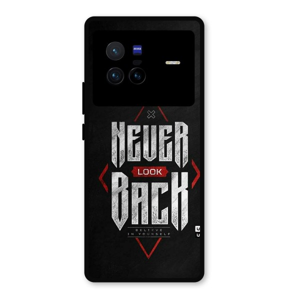 Never Look Back Diamond Metal Back Case for Vivo X80