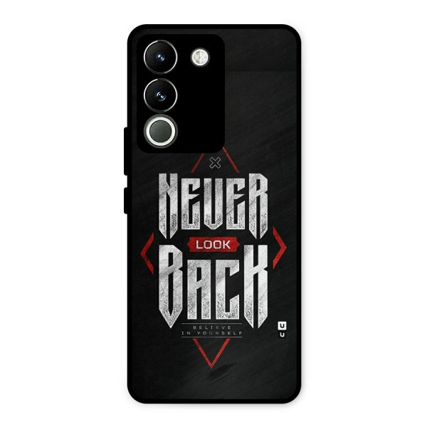 Never Look Back Diamond Metal Back Case for Vivo Y200