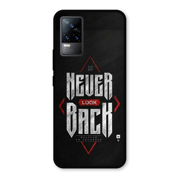 Never Look Back Diamond Metal Back Case for Vivo Y73