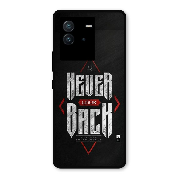 Never Look Back Diamond Metal Back Case for iQOO Neo 6 5G