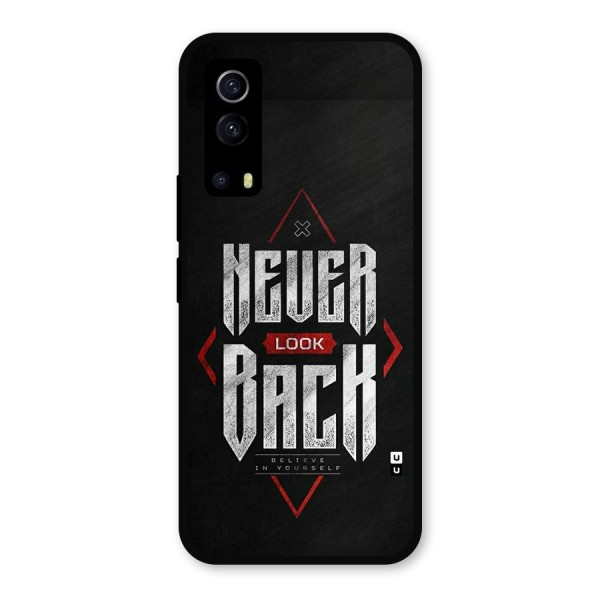 Never Look Back Diamond Metal Back Case for iQOO Z3