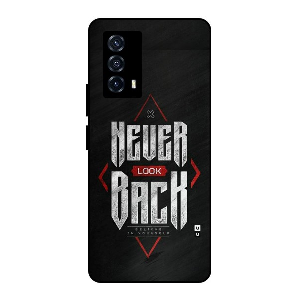 Never Look Back Diamond Metal Back Case for iQOO Z5