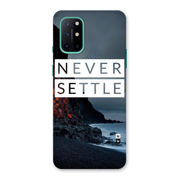 Never Settle Dark Beach Back Case for OnePlus 8T