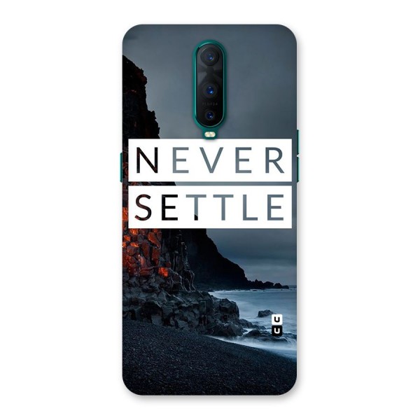 Never Settle Dark Beach Back Case for Oppo R17 Pro