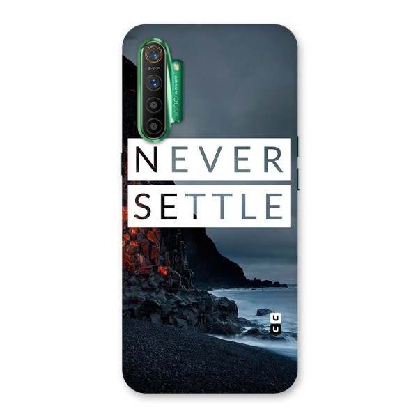 Never Settle Dark Beach Back Case for Realme X2