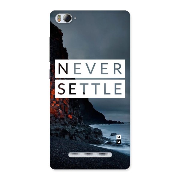 Never Settle Dark Beach Back Case for Xiaomi Mi4i