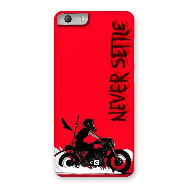 Never Settle Ride Back Case for Canvas Knight 2