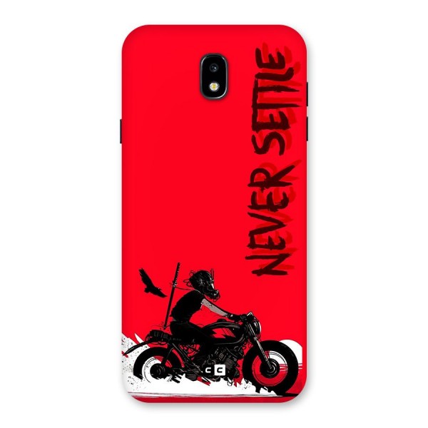 Never Settle Ride Back Case for Galaxy J7 Pro