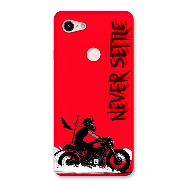 Never Settle Ride Back Case for Google Pixel 3 XL