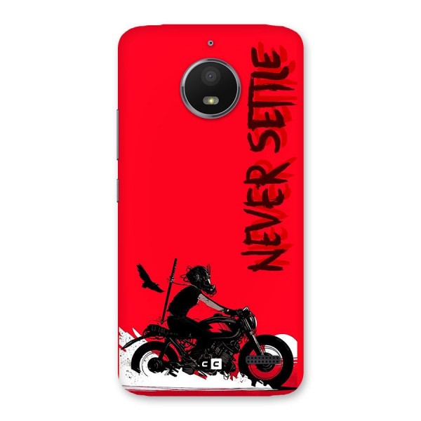 Never Settle Ride Back Case for Moto E4