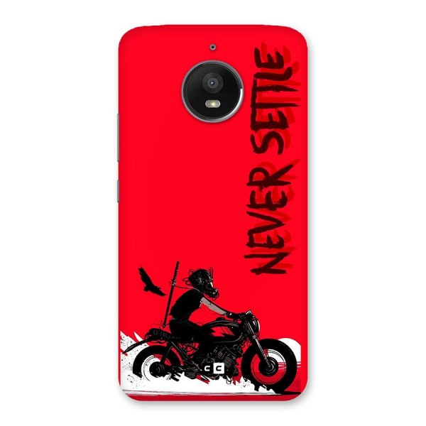 Never Settle Ride Back Case for Moto E4 Plus