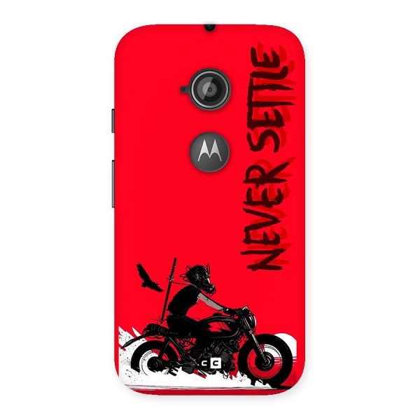 Never Settle Ride Back Case for Moto E 2nd Gen