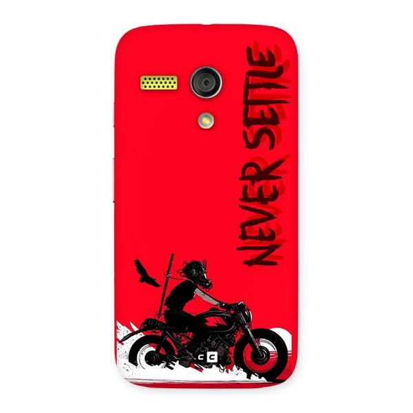 Never Settle Ride Back Case for Moto G