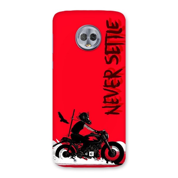 Never Settle Ride Back Case for Moto G6