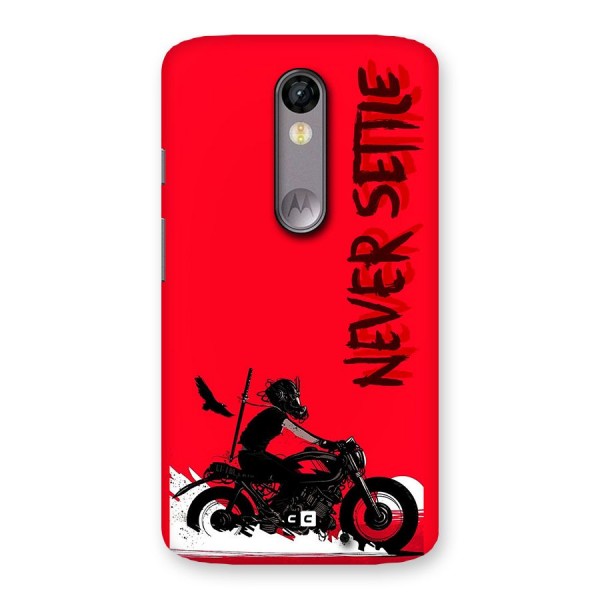 Never Settle Ride Back Case for Moto X Force