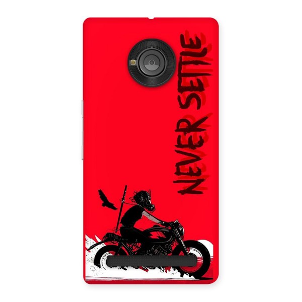 Never Settle Ride Back Case for Yuphoria