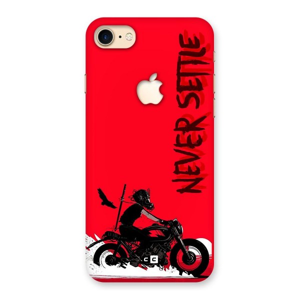 Never Settle Ride Back Case for iPhone 7 Apple Cut